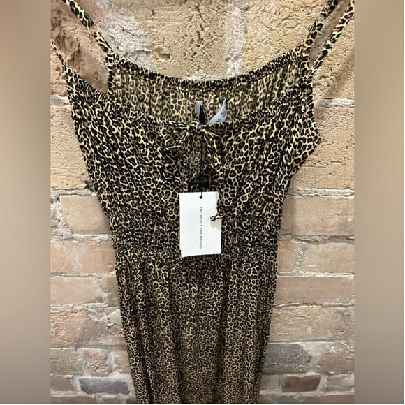 FAITHFULL THE BRAND NWT
Jasmina Sleeveless Animal Print  Midi Dress Sz S - Picture 6 of 7